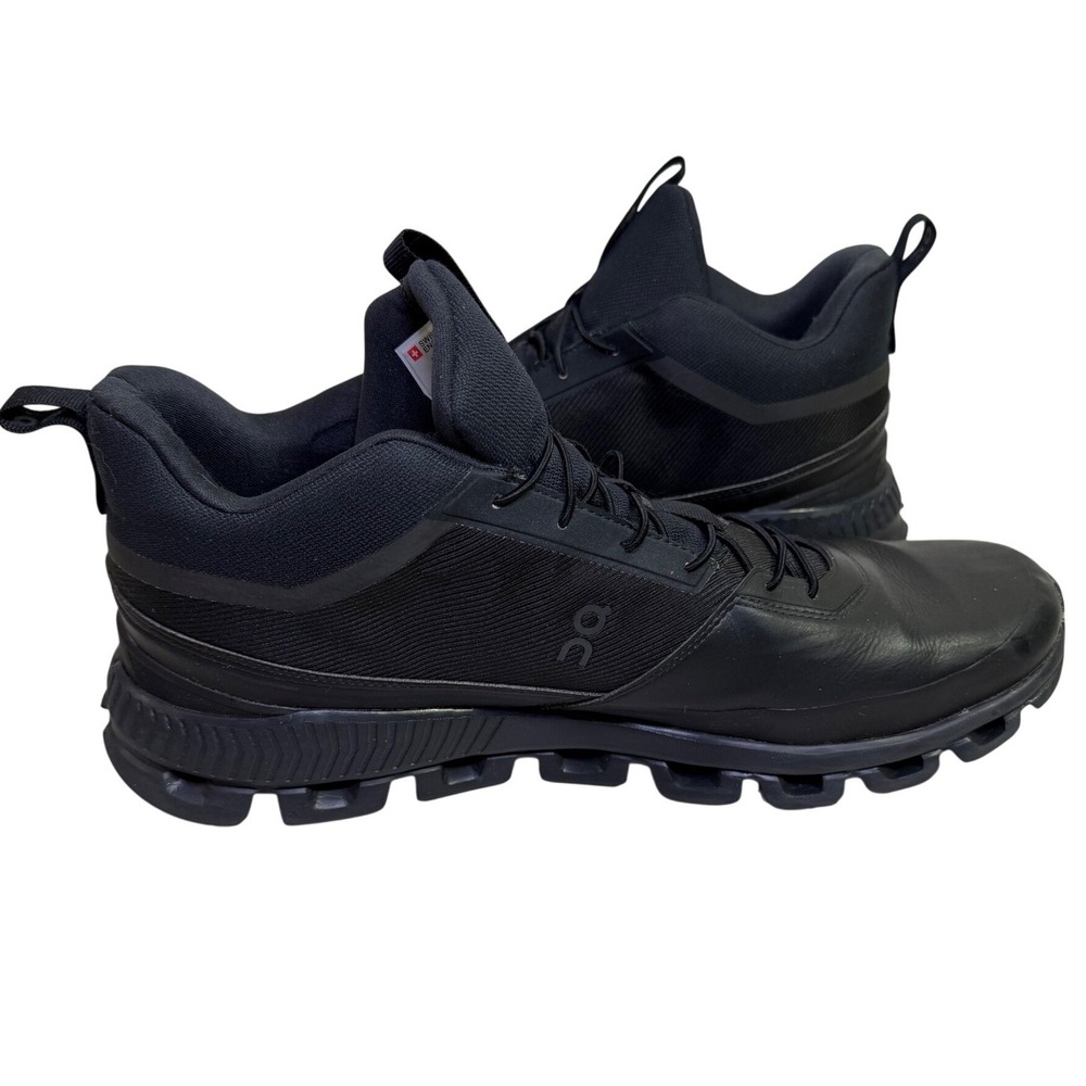 On Cloud Cloudroam Waterproof Mens 14 Black Hiking Running Sneaker Boots Black - Picture 11 of 16